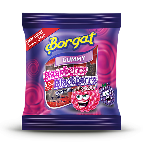 GUMMY CANDY RASP/BLACK BERRY (15 GM X 24)